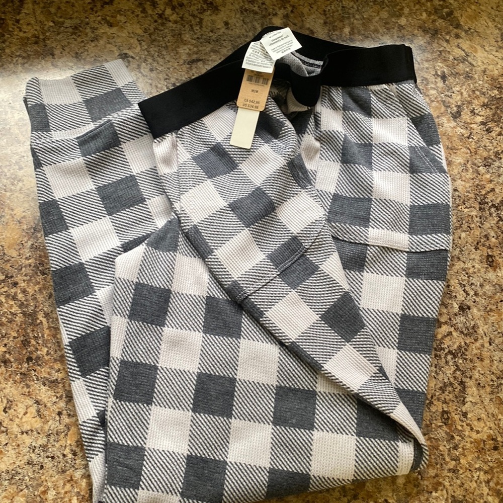 Pink VS Plaid Checkered PJ Pants